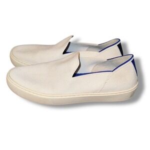 Rothy's Women's The Sneaker Slip On‎ White Knit Comfort Casual Shoes Size 6.5